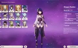 RAIDEN SHOGUN + LANÇA CELESTIAL + JEAN + PITY 50+