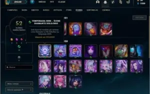 Conta platina 3 com 3 skins e 28 champs (ex D4)