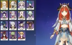 ✨ Genshin Impact Conta Com Nilou + Nahida + Klee Ar20 ✨