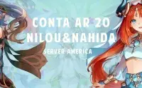 ✨ Genshin Impact Conta Com Nilou + Nahida + Klee Ar20 ✨