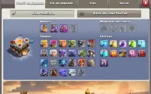 CONTA CLASH OF CLANS CV11 TOP