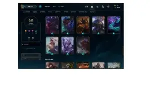Conta League Of Legends, MMR alto, plat 3, 60 skins