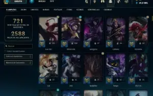 Conta League of Legends l Level 837 l SKINS 876