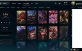 Conta League of Legends - Full Champion - 626 Skins