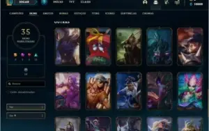 conta lol bronze 1 ex ouro4 35 skins 78 champs 10k de ea