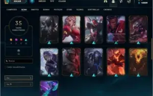 conta lol bronze 1 ex ouro4 35 skins 78 champs 10k de ea