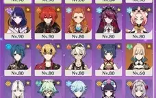 CONTA AR 55 sem vinculo com Cyno, Baal, Zhongli, Qiqi, Diluc