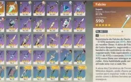 Genshin Impact AR 48+ KEQING, ZHONGLI, VENTI+++ ARMAS 5* ETC