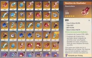 Genshin Impact AR 48+ KEQING, ZHONGLI, VENTI+++ ARMAS 5* ETC