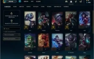 Conta bronze 3 baratinha com 1 skin e 24 champs
