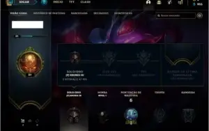 Conta bronze 3 baratinha com 1 skin e 24 champs