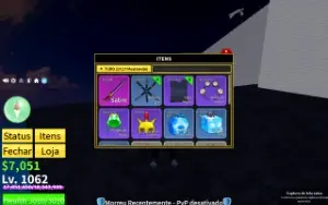 Conta Blox Fruits Lvl 1060