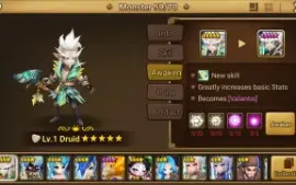 Reroll Summoners War lvl10 com Druid Light - Valantis