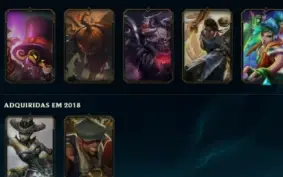 Conta esmeralda 3. 67 skins (criada em 2014)!!