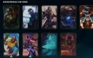 Conta esmeralda 3. 67 skins (criada em 2014)!!