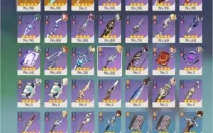 CONTA GENSHIN IMPACT ARR 55 CONTENDO 5 PERSONAGENS T5