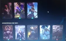 Conta lol, várias skins