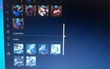 Conta lol, várias skins