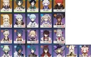 AR 54 - XIAO / VENT / DILUC / QIQI / ALBEDO