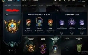 CONTA DE LOL COM 200 SKINS,GOLD 2, 1M DE MAESTRIA YORICK,30C