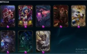 CONTA DE LOL COM 200 SKINS,GOLD 2, 1M DE MAESTRIA YORICK,30C