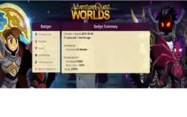 Conta AdventureQuest Worlds