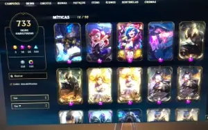 Conta League of Legends 732 skins