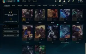 Conta Unranked com 47 Champs e 26 Skin + 1 Prestigio do Kayn
