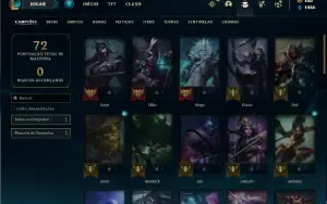 Conta Unranked com 47 Champs e 26 Skin + 1 Prestigio do Kayn