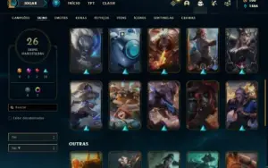 Conta Unranked com 47 Champs e 26 Skin + 1 Prestigio do Kayn