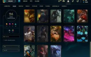 Conta Unranked com 47 Champs e 26 Skin + 1 Prestigio do Kayn