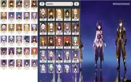 CONTA GENSHIN AR59✨13 LENDÁRIOS⭐10 ARMAS 5⭐HUTAO C1+HOMA E+