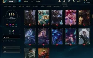 Conta bronze 3 com 125 Champ e 136 Skins+ 1 Prestigio da lux