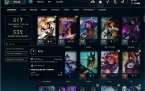 Conta bronze 3 com 125 Champ e 136 Skins+ 1 Prestigio da lux