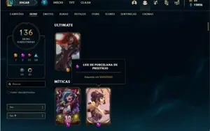 Conta bronze 3 com 125 Champ e 136 Skins+ 1 Prestigio da lux