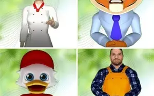 PACK DE AVATAR PARA VIDEO COM CHROMA KEY -SOMENTE 10 UNIDADE