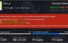 Conta steam 116 jogos Nível 19 com vários jogos caros