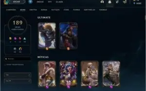 CONTA LEVEL 554 COM 1 MILHAO DE MAESTRIA DE AKALI E VI