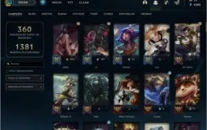 CONTA LEVEL 554 COM 1 MILHAO DE MAESTRIA DE AKALI E VI
