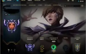 Conta league of legends D2 MMR alto