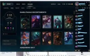Conta de lol platina 1,Todos OS Champs, 110 SKINS