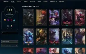 Conta League of Legends lvl 370