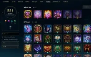 Conta League of Legends lvl 370