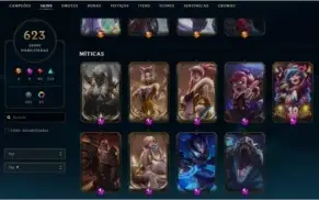 Conta de League of Legends (623 Skins)