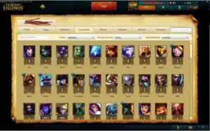 Vendo conta League of Legends Ouro 5 119 Campeões, 50 skins
