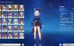 Genshin Impact conta com furina, jean, albedo + 174 destinos