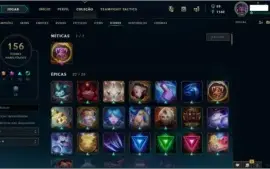Conta League of Legends - Unranked - 221 Skins