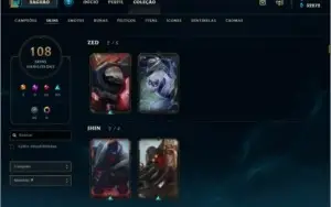 Conta League of Legends - Diamante 5