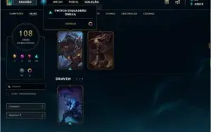 Conta League of Legends - Diamante 5