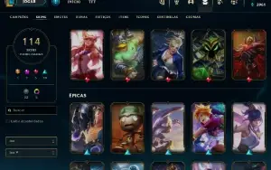 Conta nível 213 ✨ Skin Lux elementalista com borda+